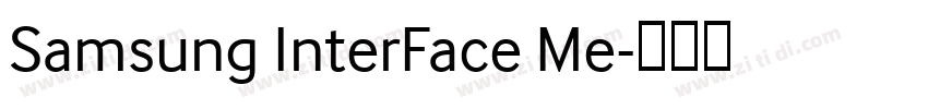 Samsung InterFace Me字体转换